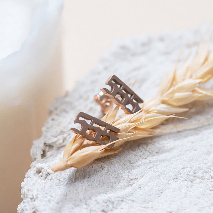 Angel Number Minimalist Earrings - image 1