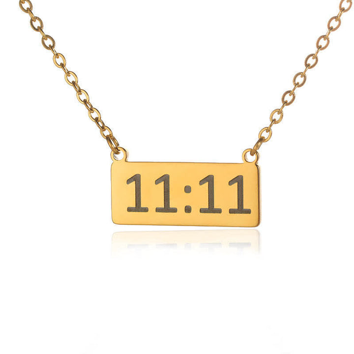 Olivenorma 11:11 Angel Number Lucky Necklace - Rectangle - image 11