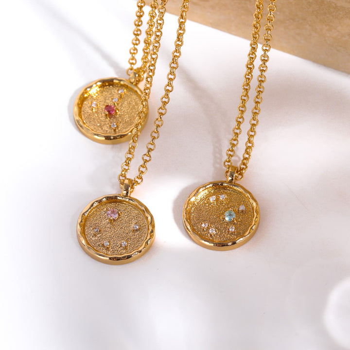 Olivenorma White Zircon Birthstone Zodiac Necklace - image 14