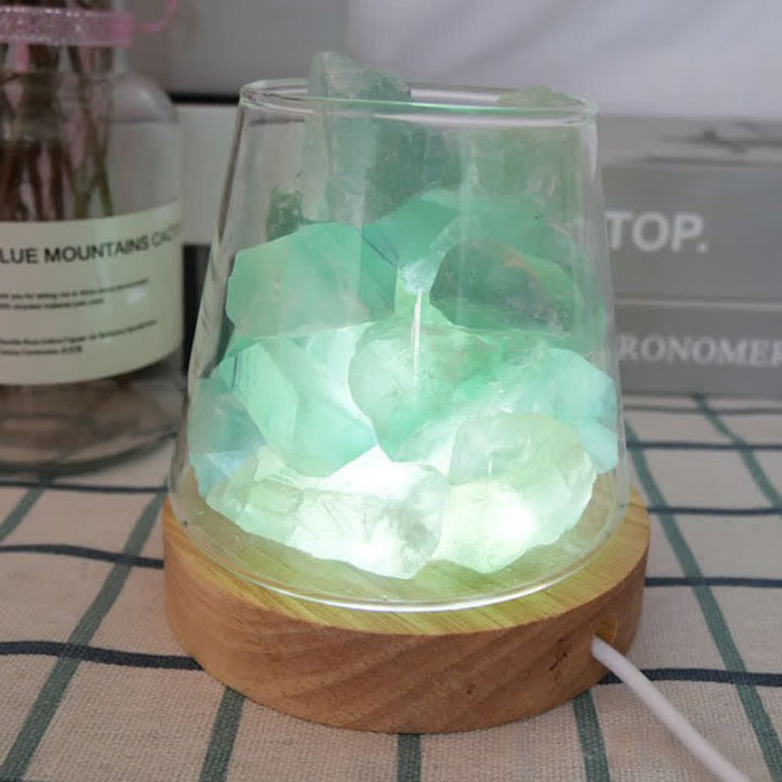 Olivenorma Goblet of Fire Shape Crystal Or Himalayan Pink Salt Lamp - image 10