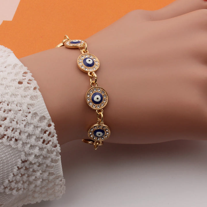 Olivenorma "Always Protected" Gold Chain Evil Eye Bracelet  - image 2
