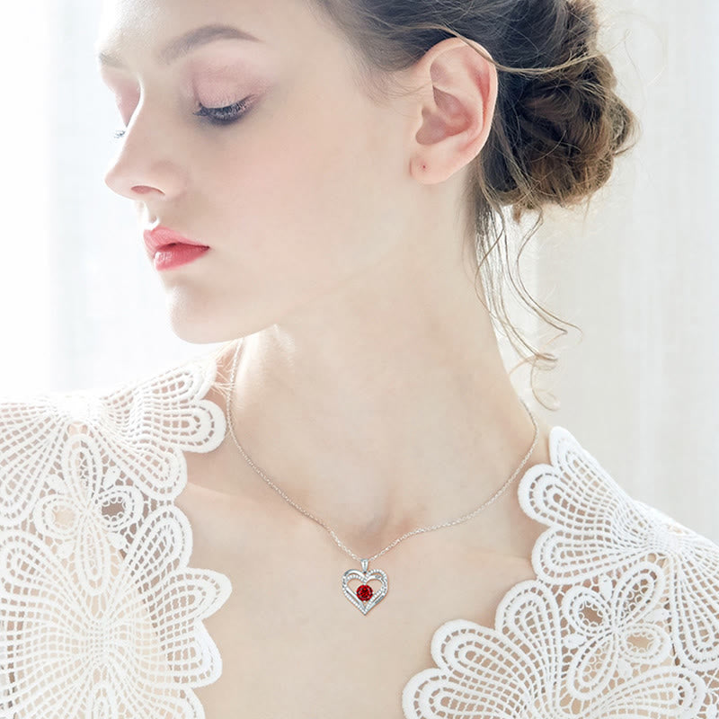 FREE Today: "I Love You Always and Forever" – Forever Love Birthstone Heart Necklace - image 8