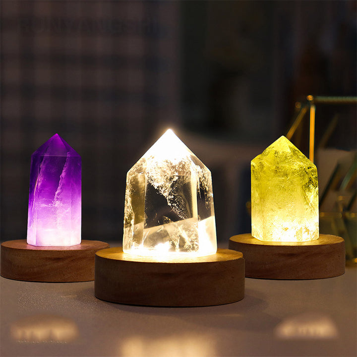 Olivenorma Natural Crystal Healing Crystal Lamp Decoration - image 4
