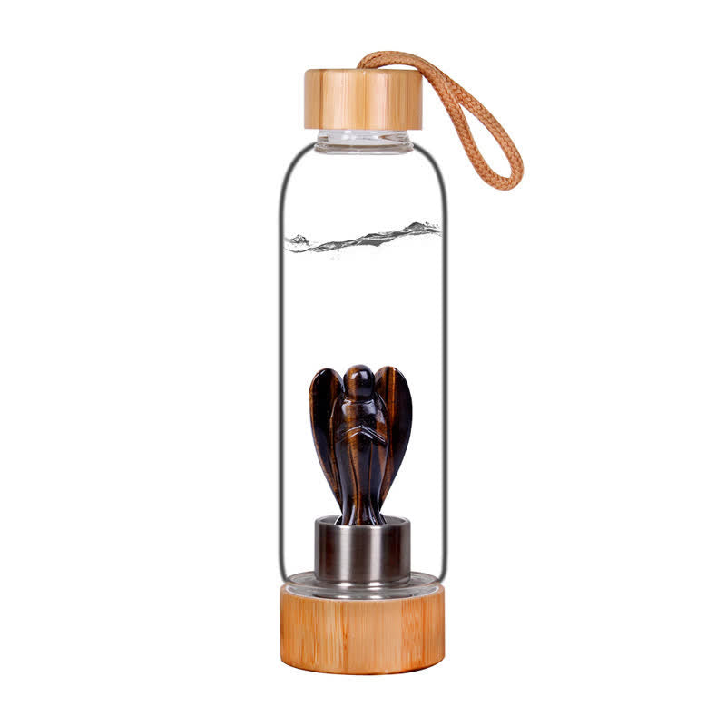 Olivenorma Carved Angel Water Bottle Crystal Decoration - Tiger Eye - image 16