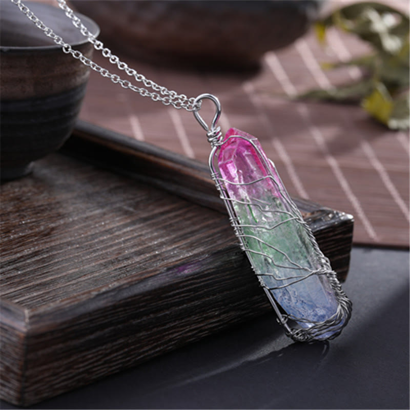 Olivenorma"Life Energy" - Tree of Life Crystal Necklace - image 6
