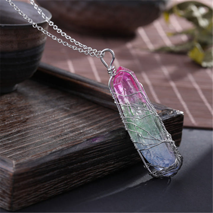 Olivenorma"Life Energy" - Tree of Life Crystal Necklace - image 6