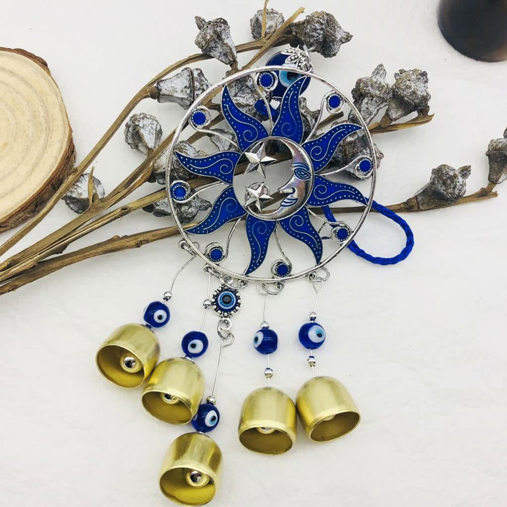 Olivenorma Evil Eye Sun Moon Wind Chime Ornament - image 1