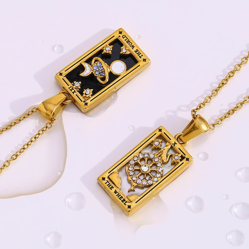 Olivenorma "Sun Lovers Star Moon" Tarot Cards Sign Necklace - image 13