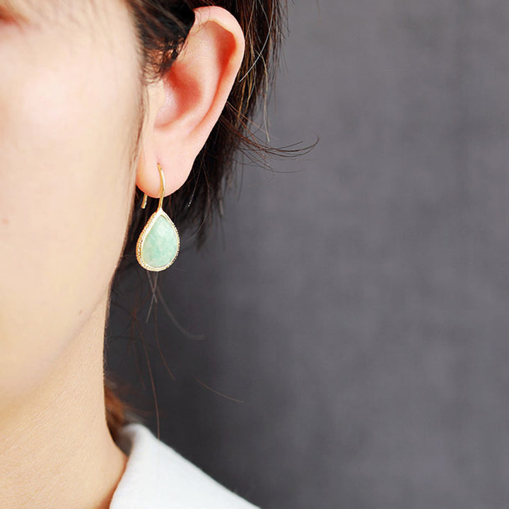 Amazonite Lapis Lazuli Elegant Orgone Earrings - image 1