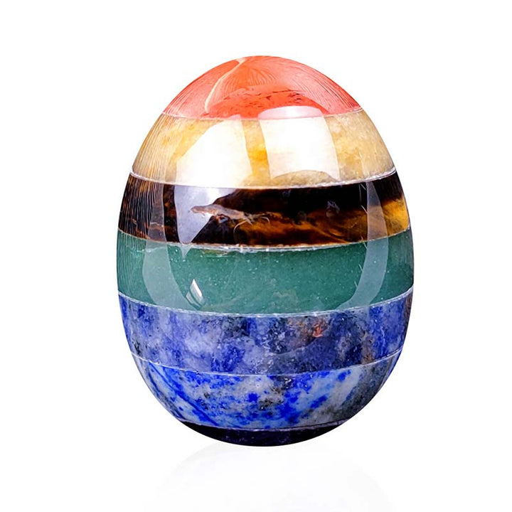 Olivenorma Easter Chakra Creative Spirit Crystal Egg - Chakra - 1.6*1.6 Inches - image 0