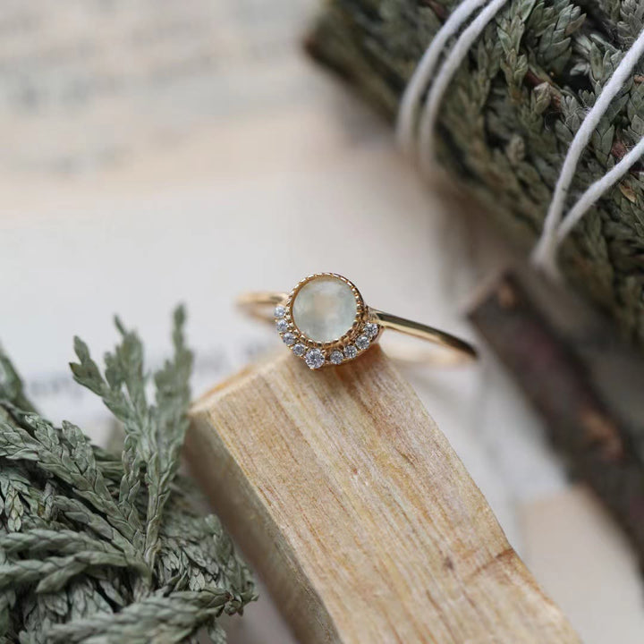 Olivenorma Natural Peridot Vintage Delicate Open Ring - Peridot - image 0