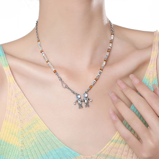 Olivenorma Moonstone Zodiac Pendant Alloy Necklace - image 19