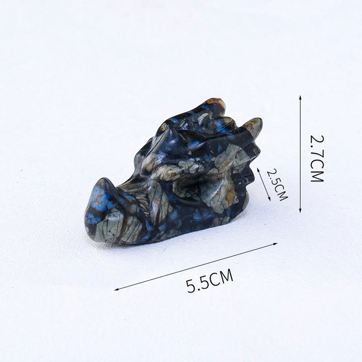 Olivenorma 5.5cm Natural Crystal Faucet Carved Gemstone Decoration - image 14