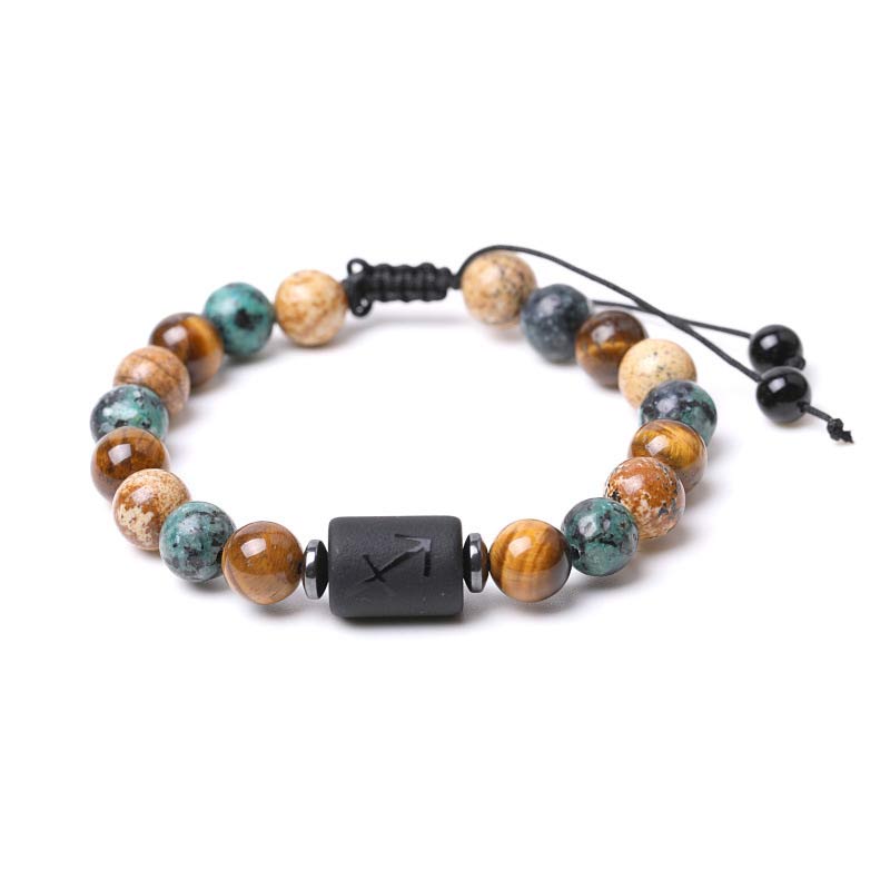 Tiger Eye Picture Jasper Zodiac Bracelet - Sagittarius - image 11