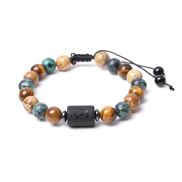 Tiger Eye Picture Jasper Zodiac Bracelet - Sagittarius - image 11
