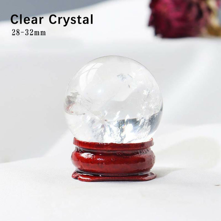 Olivenorma 9pcs Natural Crystal Balls Gemstone Crystal Set - Clear Crystal - image 17