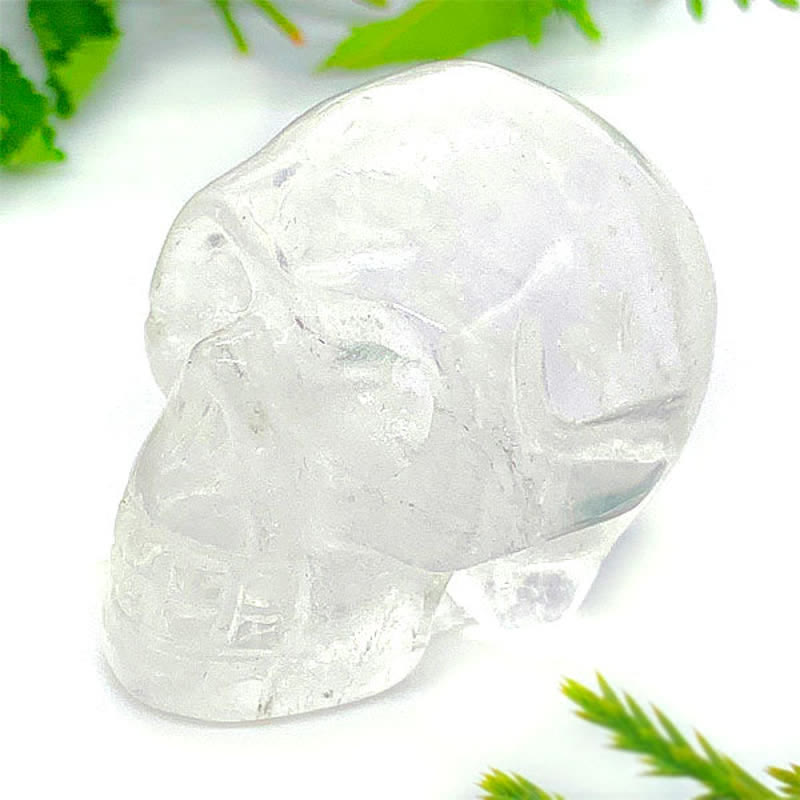 Clear Crystal Skull Decoration - image 2