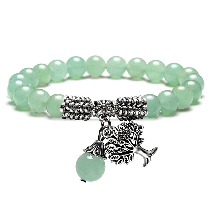 Natural Crystal Tree Of Life Bracelet - Green Aventurine - image 12
