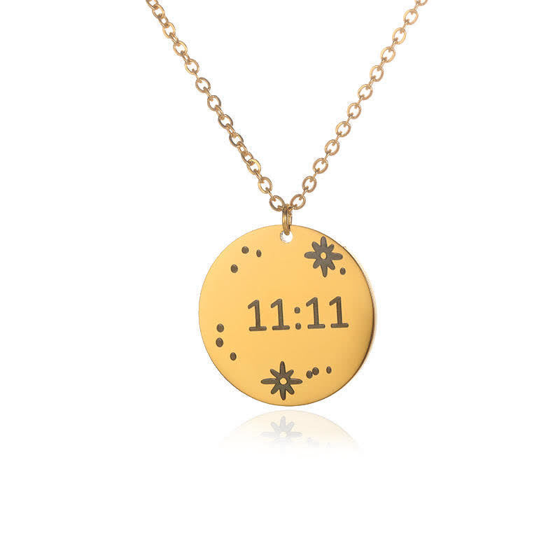 Olivenorma 11:11 Angel Number Lucky Necklace - Round#Flower - image 7