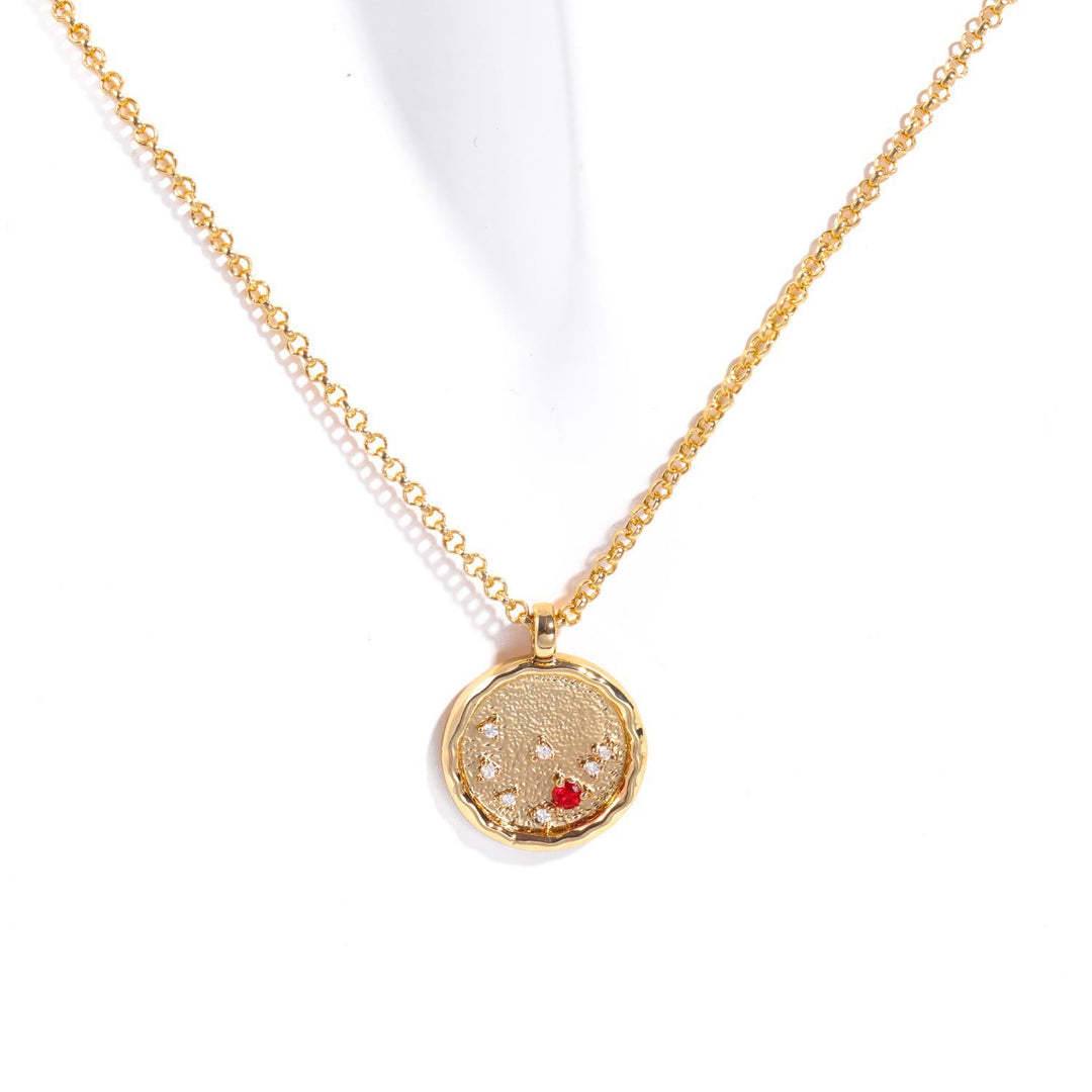 Olivenorma White Zircon Birthstone Zodiac Necklace - Capricorn - image 11