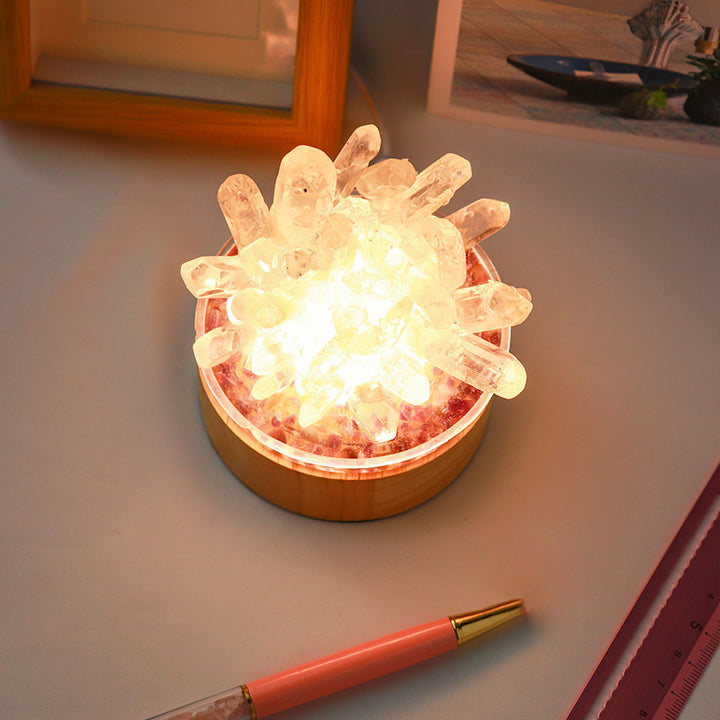 Olivenorma Natural Clear Crystal Lamp - image 2