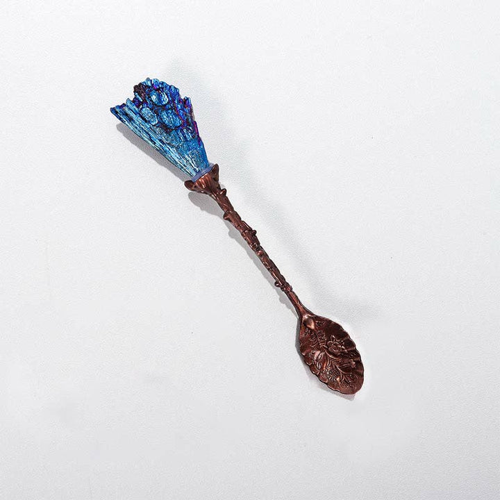 Olivenorma With Crystal Witches Herb Spoon Decoration - Kyanite#Red Copper - image 18