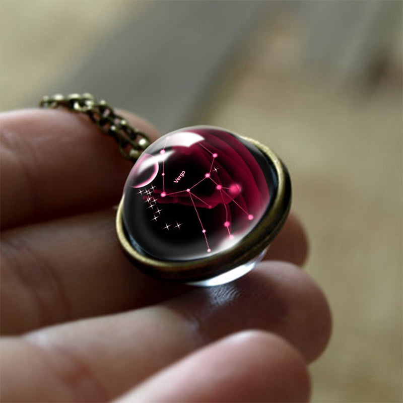 Olivenorma Glass 12 Stars Zodiac Protection Necklace - Virgo - image 7