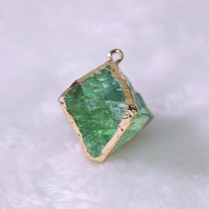Olivenorma Green Fluorite Natural Crystal Pendant - image 3