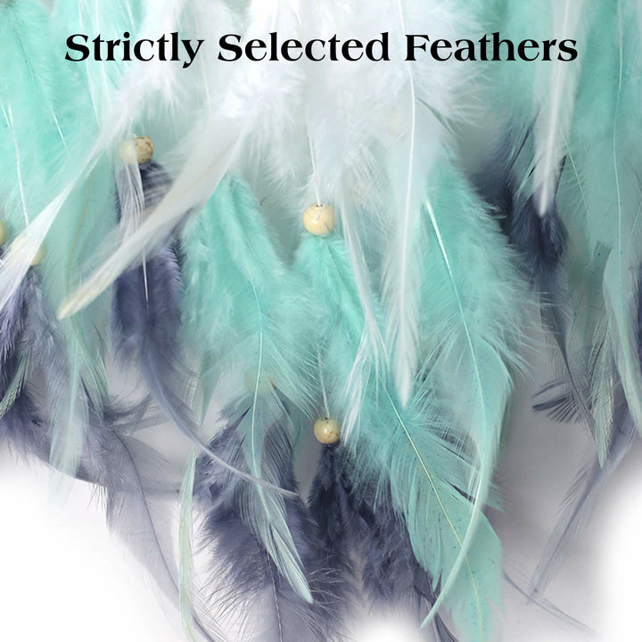 Olivenorma Indian Style Three Ring Feather Dream Catcher - image 14
