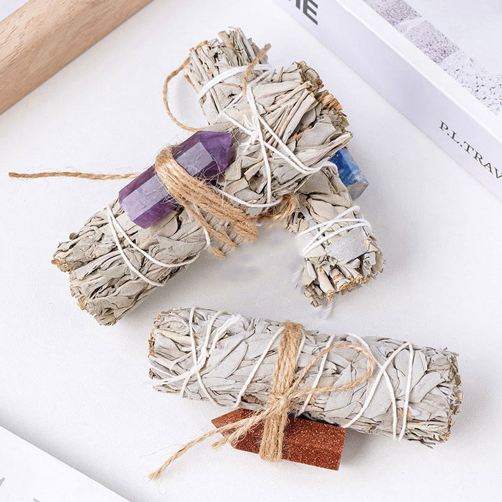 Olivenorma White Sage Hexagonal Prism Crystal Aromatherapy Gemstone Decoration - image 50