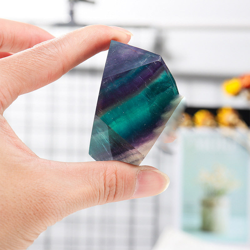 Olivenorma Fluorite Irregular Crystal Lamp Decoration - image 2