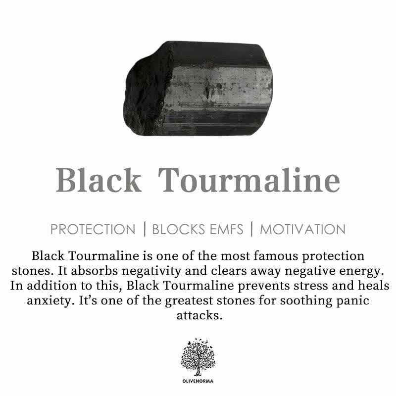 Olivenorma White Jade With Black Tourmaline Leaf Orgone Pyramid  - image 4