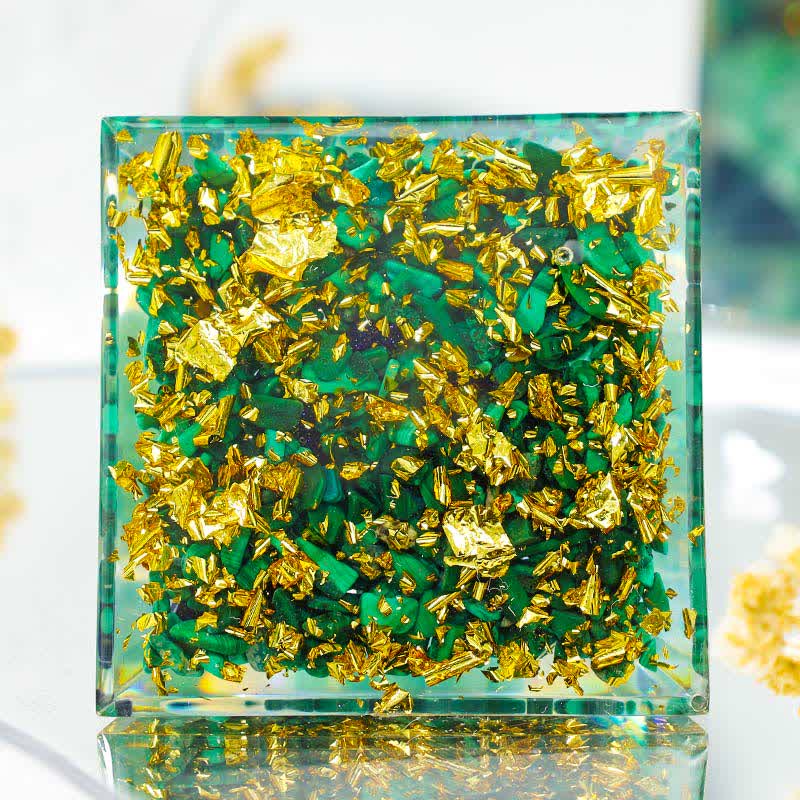 Olivenorma "Green Forest" - Malachite Tree Of Life Orgone Pyramid - image 3