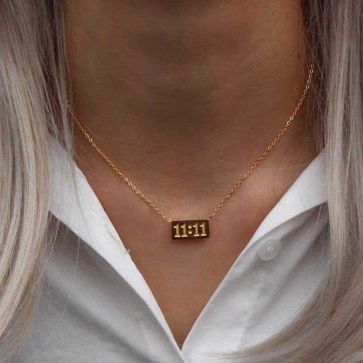 Olivenorma 11:11 Angel Number Dainty Necklace And Ring - image 7