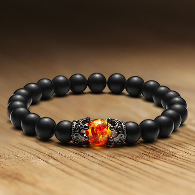 Natural Crystal Stone Bracelet - Frosted Stone - image 4