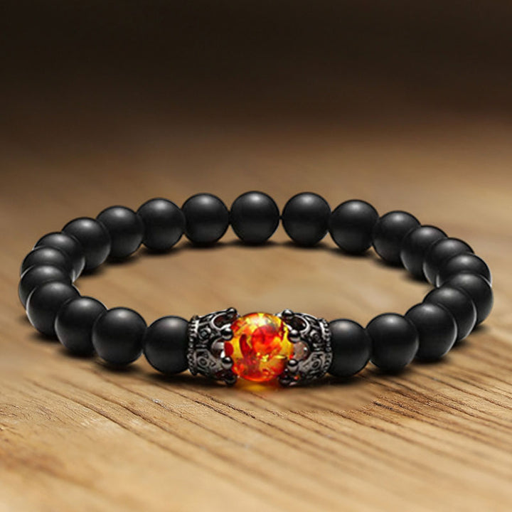 Natural Crystal Stone Bracelet - Frosted Stone - image 4