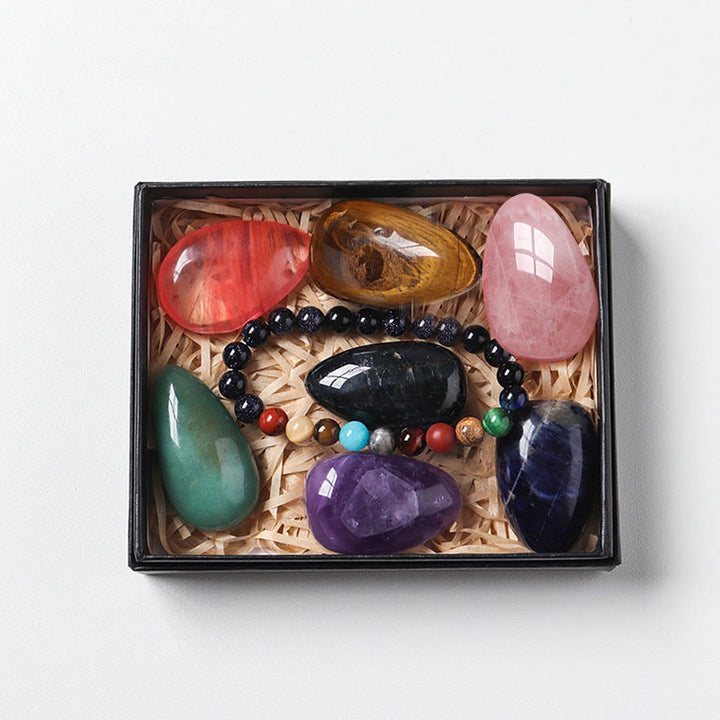 Olivenorma Natural Crystal Drop Shaped Raw Stone Set - Crystal Set#3 - image 3