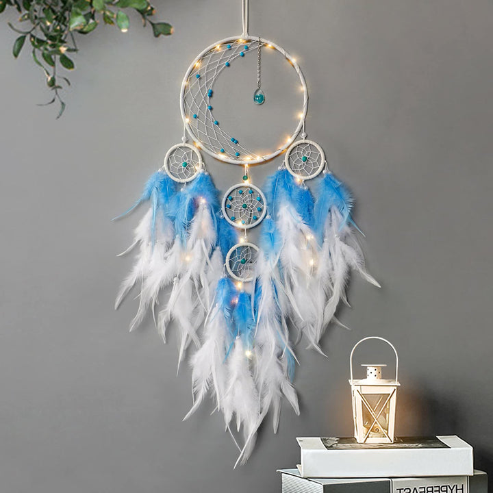 Olivenorma Half Circle Moon Decor With Lights Dream Catcher - image 8