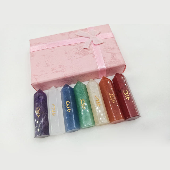 Olivenorma Healing Chakra Decor Set Crystal Wands - image 5