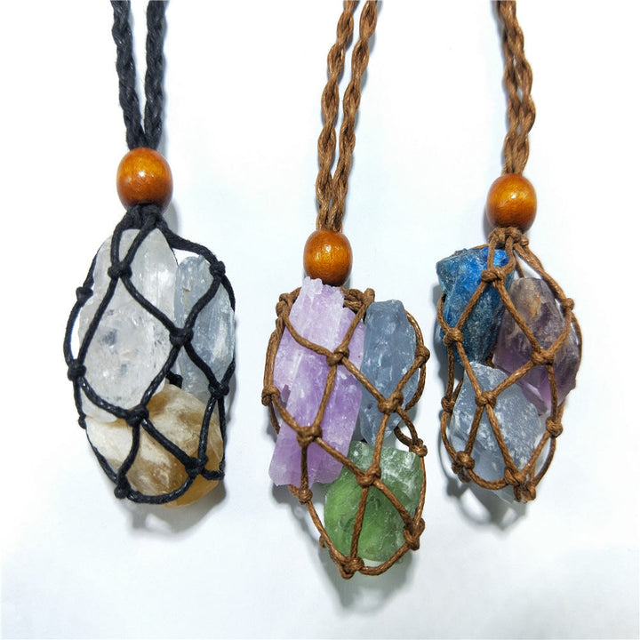 Olivenorma Handwoven Extra Large 5.5cm Adjustable Necklace Mesh Bag - image 18