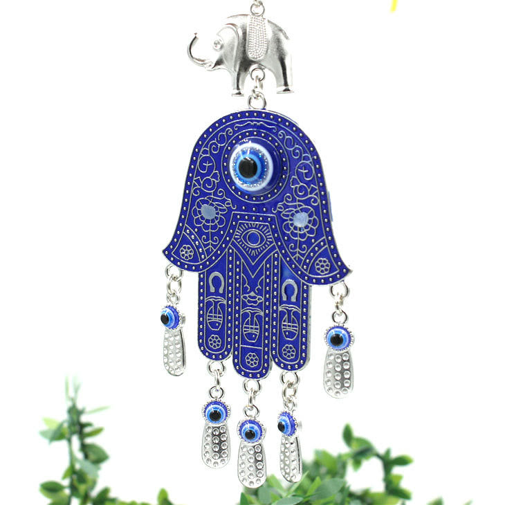 Olivenorma Blue Evil Eye Hamsa Ornament Wall Decor - Evil Eye&Hamsa - image 0