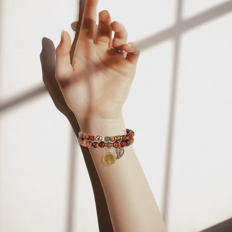Olivenorma Picture Jasper Calm And Peace Bracelet - image 1