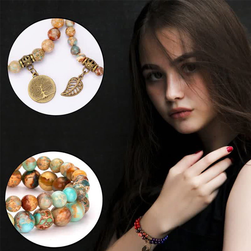 Turquoise Healing Tree Of Life Bracelet - image 1