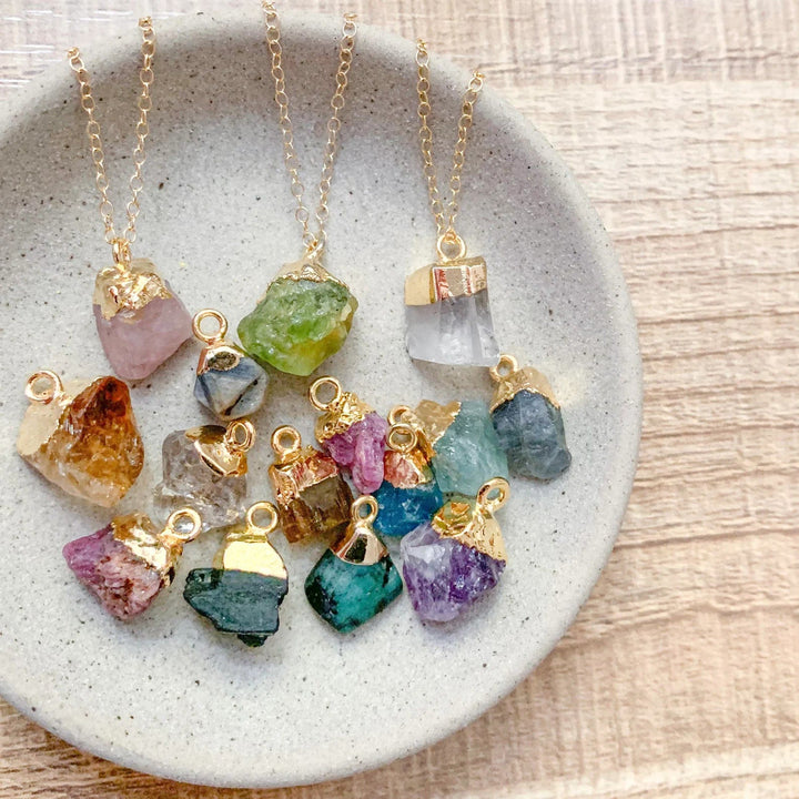 Olivenorma Irregular Crystal Raw Stone Gem gemstone Necklace - image 57