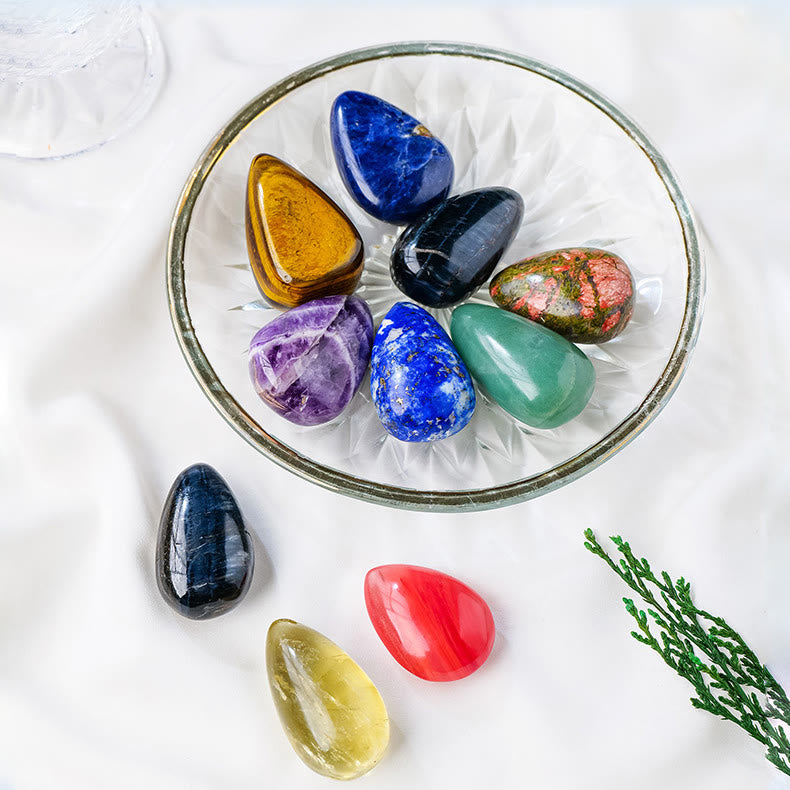 Olivenorma Natural Crystal Drop Shape Polished Play Natural Stone - image 29