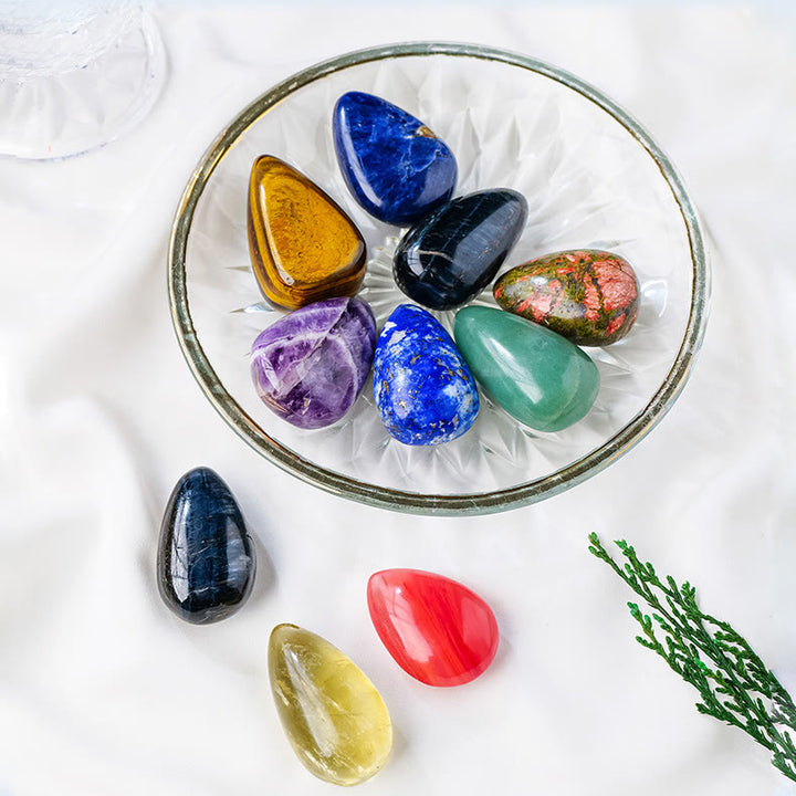 Olivenorma Natural Crystal Drop Shape Polished Play Natural Stone - image 29
