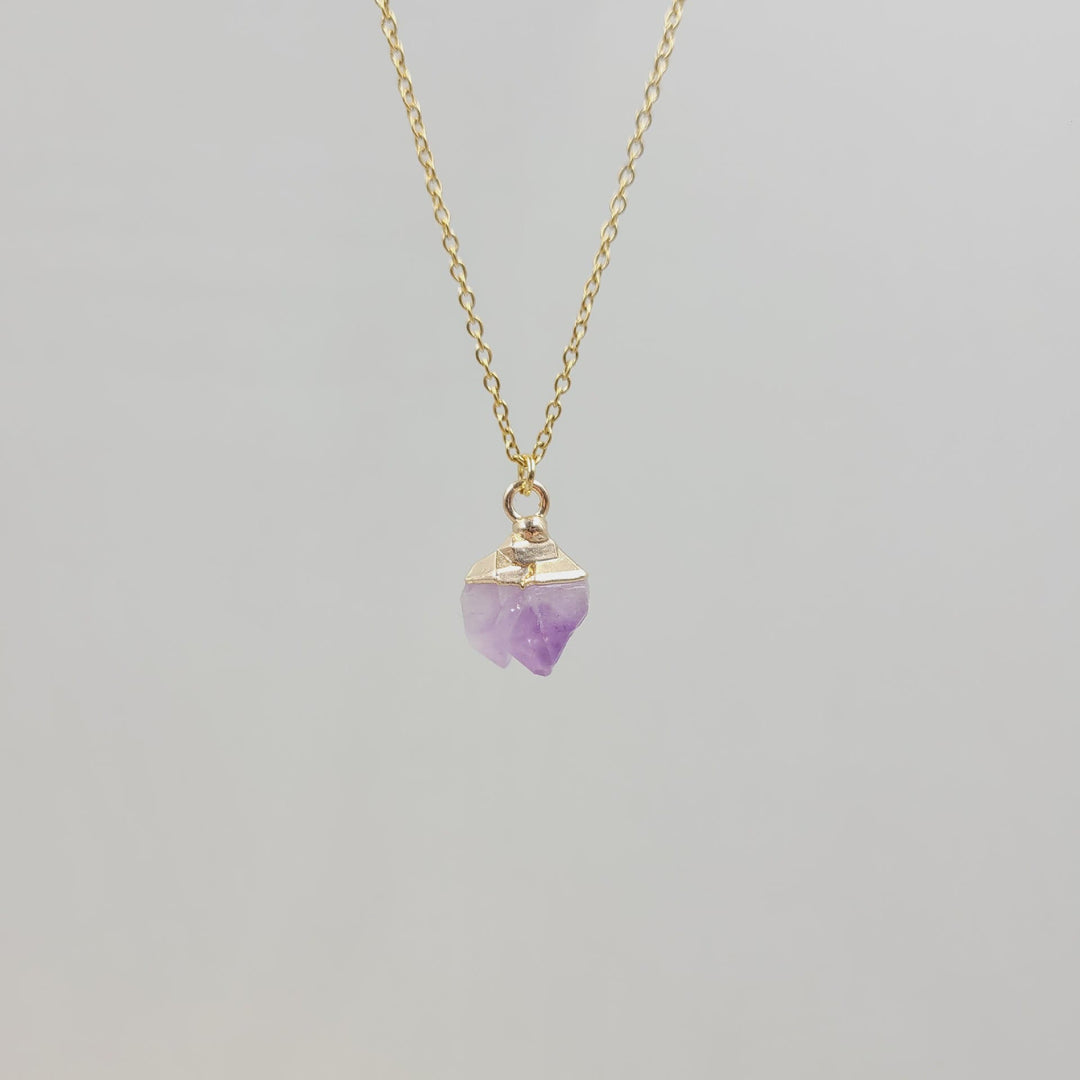 Olivenorma Irregular Crystal Raw Stone Gem gemstone Necklace - Amethyst Bud - image 41