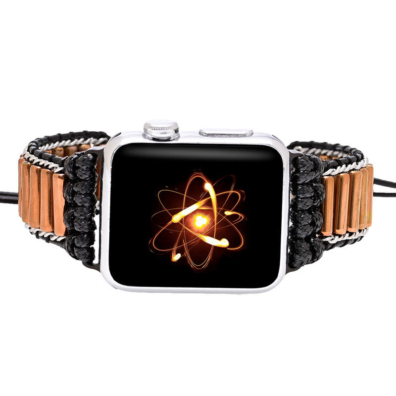 Olivenorma Cylindrical Copper Tube Handwoven Apple Watch Strap - image 1