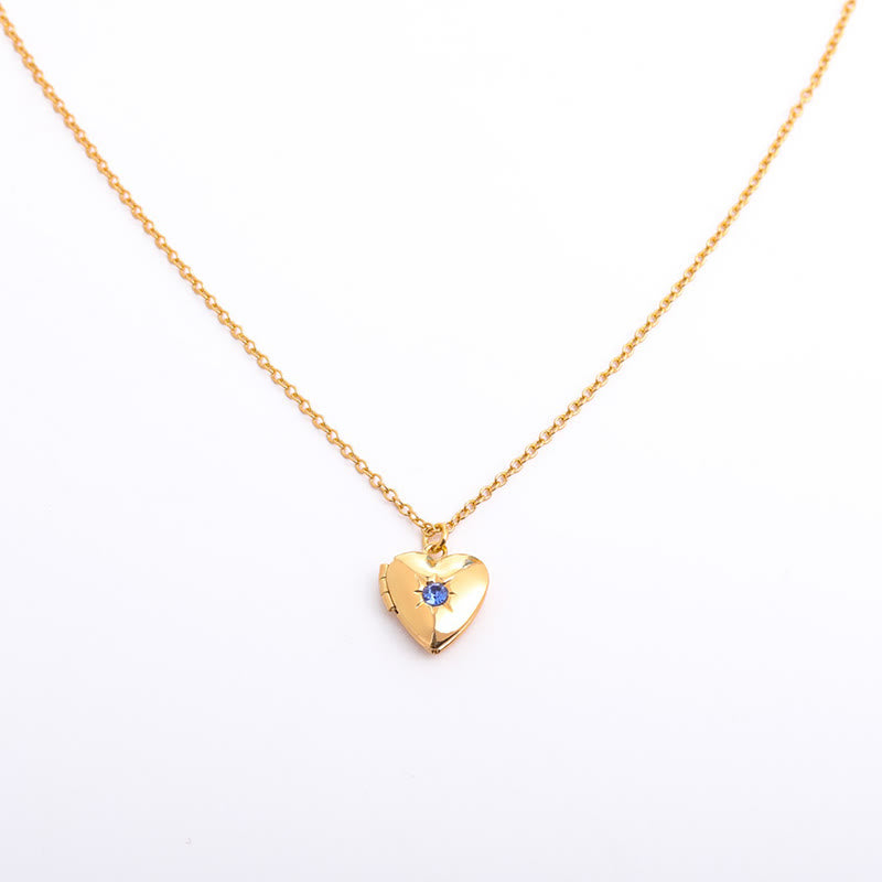 Olivenorma "Shine in My Heart"-Birthstone Heart Album Gift Card  Necklace - image 23
