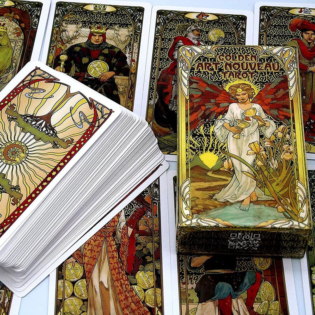 Olivenorma Golden Art Nouveau Tarot Deck Cards - image 2